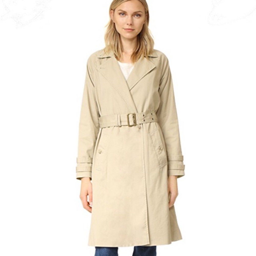 Frame Atelier classic trench coat in Camel size S